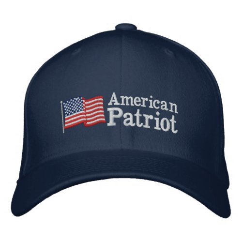 American Patriot Flag B Embroidered Baseball Cap