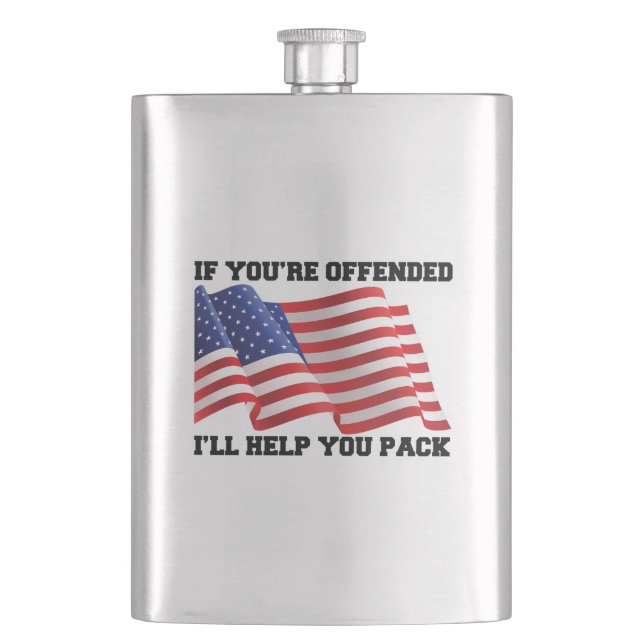 American patriot  flask (Front)