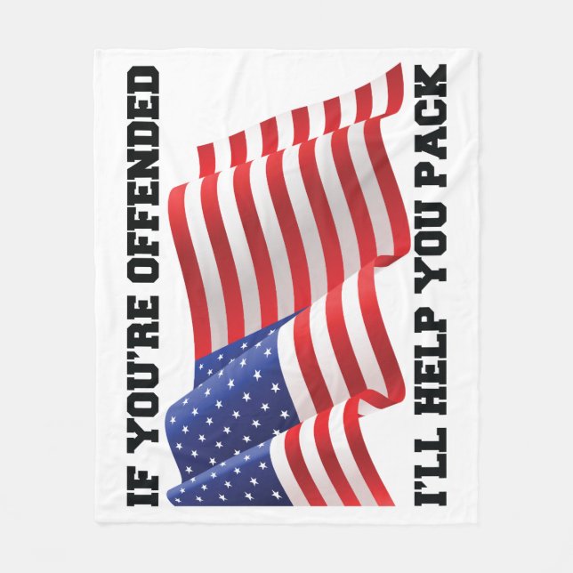 American patriot fleece blanket (Front)