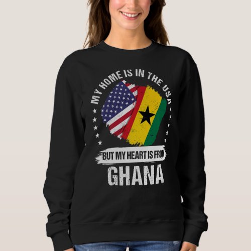 American Patriot Ghana Flag American Ghanian Roots Sweatshirt