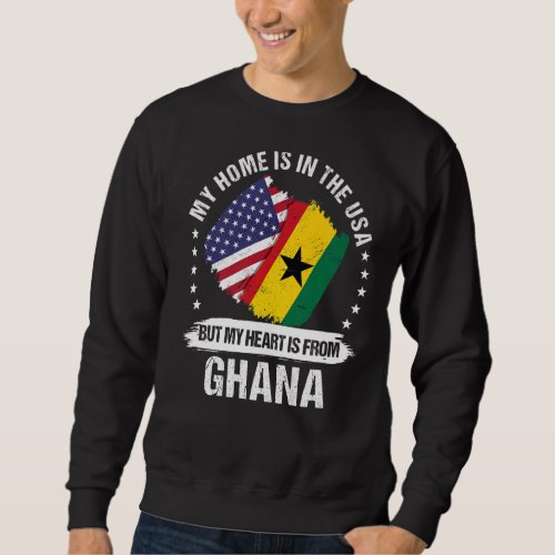 American Patriot Ghana Flag American Ghanian Roots Sweatshirt