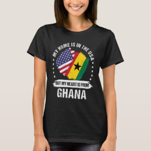 American Patriot Ghana Flag American Ghanian Roots T-Shirt