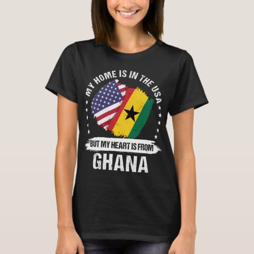 American Patriot Ghana Flag Ghanian Roots T_Shirt