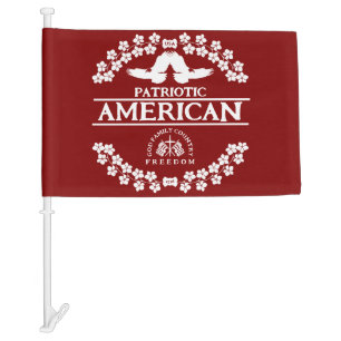 AMERICAN PATRIOT GOD FAMILY COUNTRY FREEDOM CAR FLAG