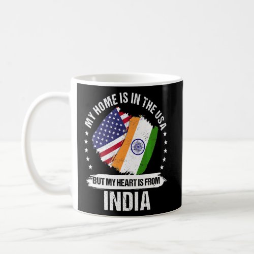 American Patriot India Flag American Indian Roots  Coffee Mug