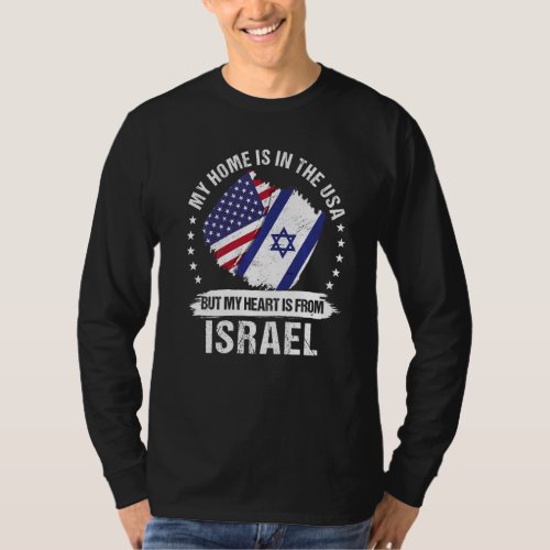 American Patriot Israel Flag American Israeli Root T_Shirt