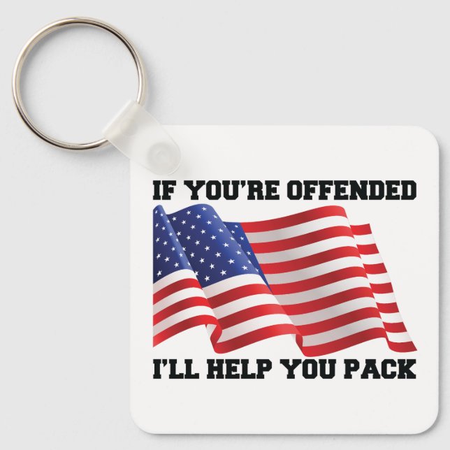 American patriot  keychain (Front)