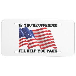 American patriot  license plate