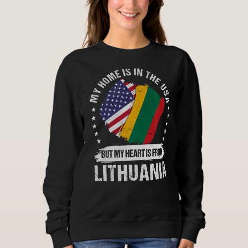 American Patriot Lithuania Flag American Lithuania Sweatshirt