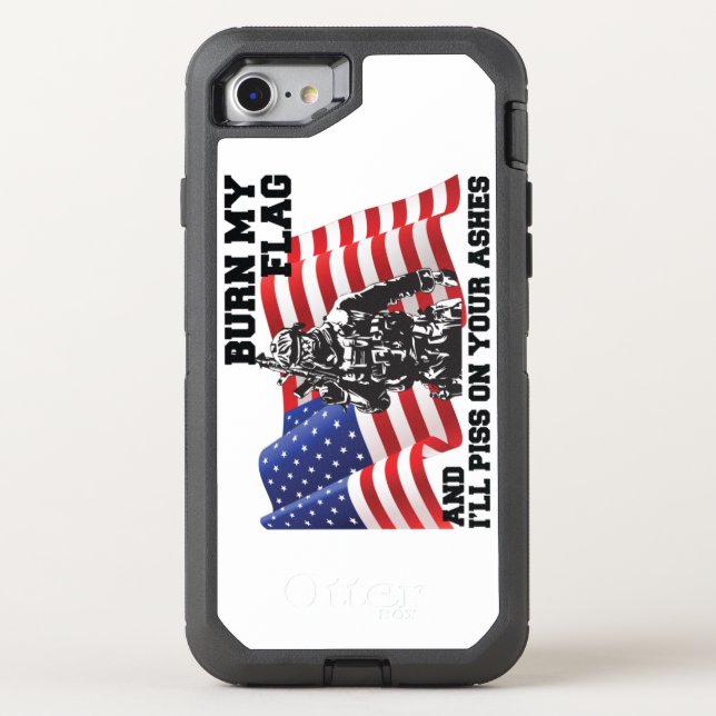 American Patriot  Otterbox iPhone Case (Back)