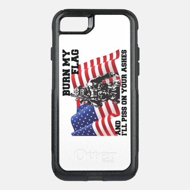 American Patriot  Otterbox iPhone Case (Back)