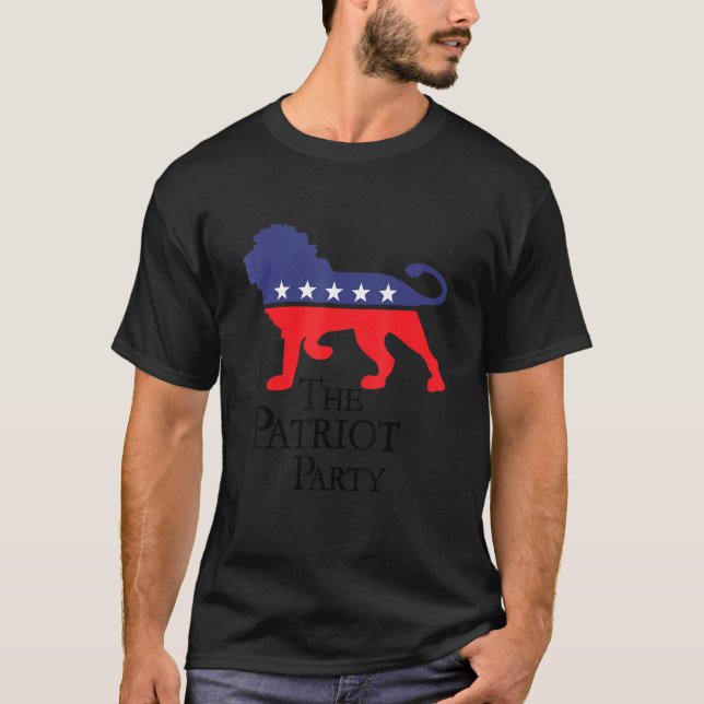 American Patriot Party Lion Conservative Patriotic T-Shirt (Front)