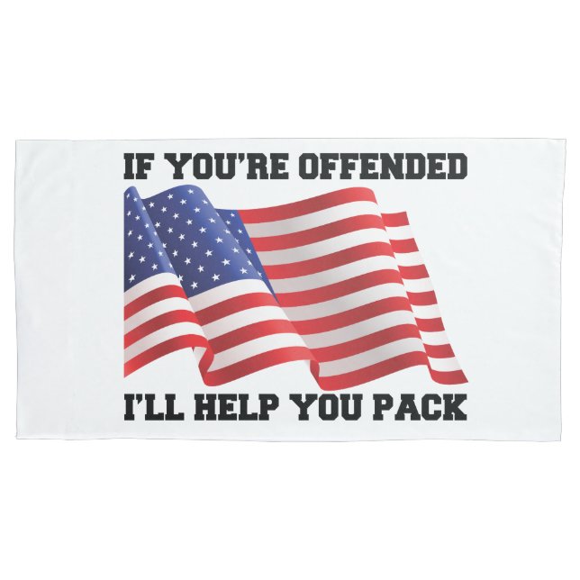 American patriot  pillow case (Front-Left)