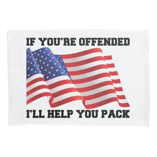 American patriot pillow case (Front-Left)