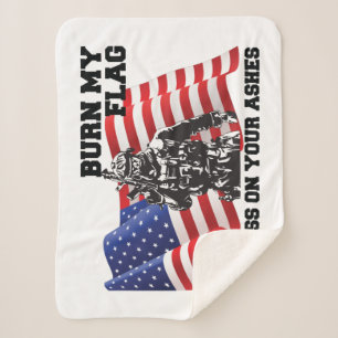 American Patriot  Sherpa Blanket