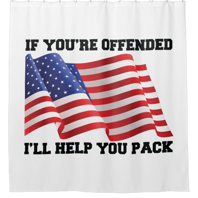 American patriot shower curtain (Front)
