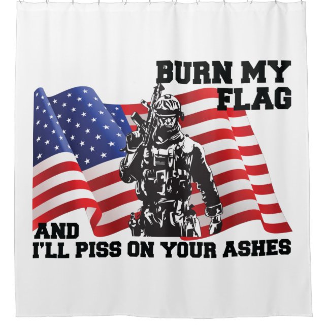 American Patriot  Shower Curtain (Front)