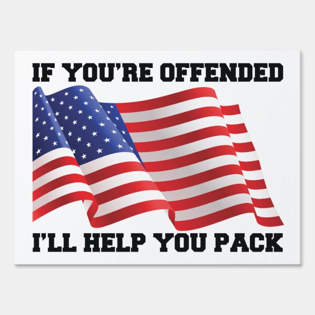 American patriot  sign (Front)