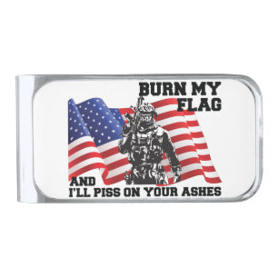American Patriot Silver Finish Money Clip