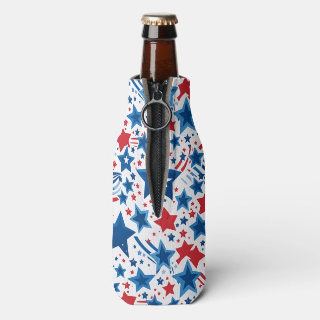  American Patriot Starburst Bottle Cooler (Bottle Back)