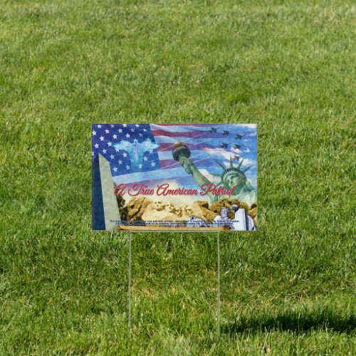 American Patriot Testimony Yard Sign