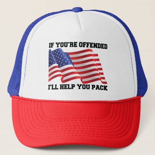 American patriot  trucker hat