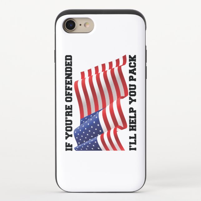 American patriot  uncommon iPhone case (Back)