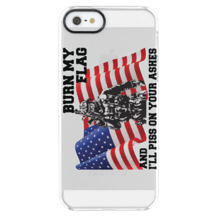 American Patriot Clear iPhone SE/5/5s Case