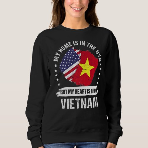 American Patriot Vietnam Flag American Vietnamese  Sweatshirt