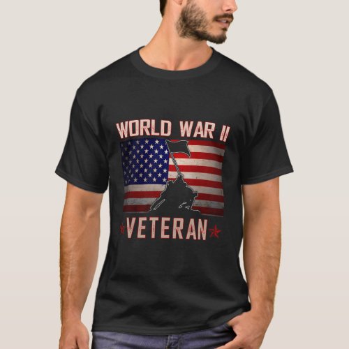 American Patriot Wwii Veteran Military World War 2 T_Shirt