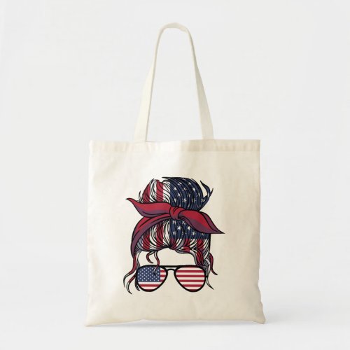 American patriotic accessories design tote bag