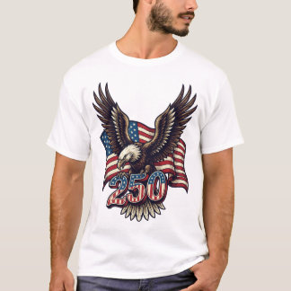 American Patriotic Bald Eagle 4th July  T-Shirt