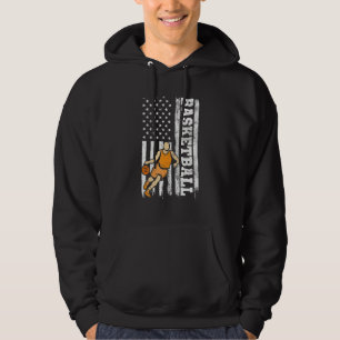 American Patriotic Basketball 4th Of July Us Flag Hoodie