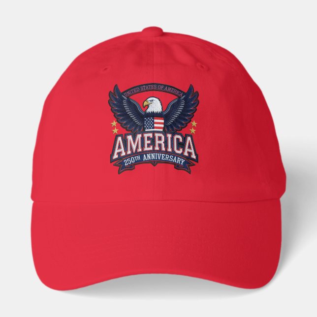 American Patriotic Cap 1776 2026 Celebration Hat (Front)