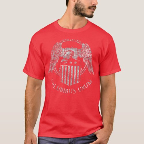 American Patriotic design Eagle Freedom e pluribus T_Shirt