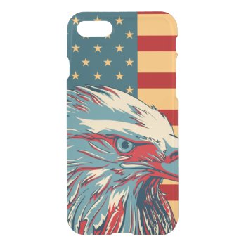 American Patriotic Eagle Flag Iphone Se/8/7 Case by zlatkocro at Zazzle