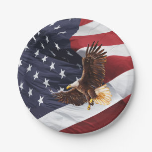 American Patriotic Eagle Paper Plates