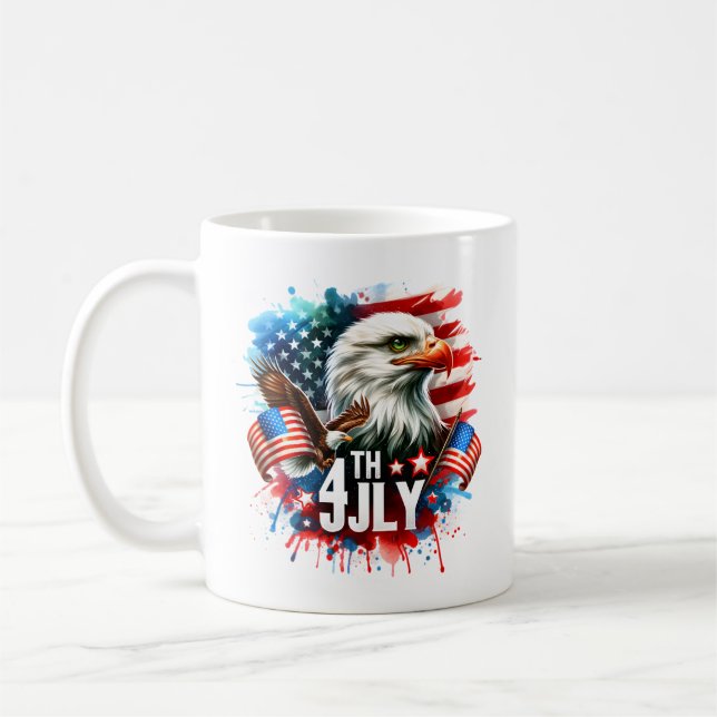American Patriotic Eagle Sublimation-61905 Coffee Mug (Left)
