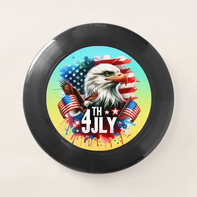 American Patriotic Eagle Sublimation-61905 Wham-O Frisbee (Front)