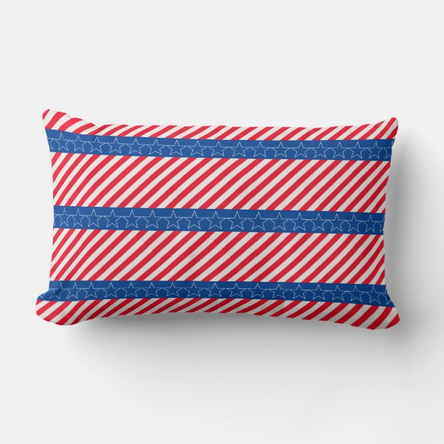American patriotic  lumbar pillow (Front)