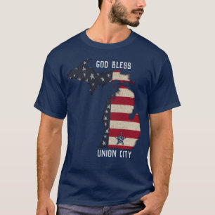 AMERICAN PATRIOTIC MICHIGAN YOUR TOWN T-Shirt