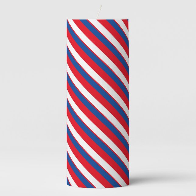 American patriotic pillar candle (Front)