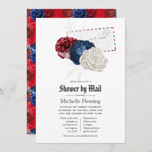 American Patriotic Shower by Mail Invitation