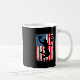 American Patriotic Sketll 4th Of July Usa Flag Men Coffee Mug
