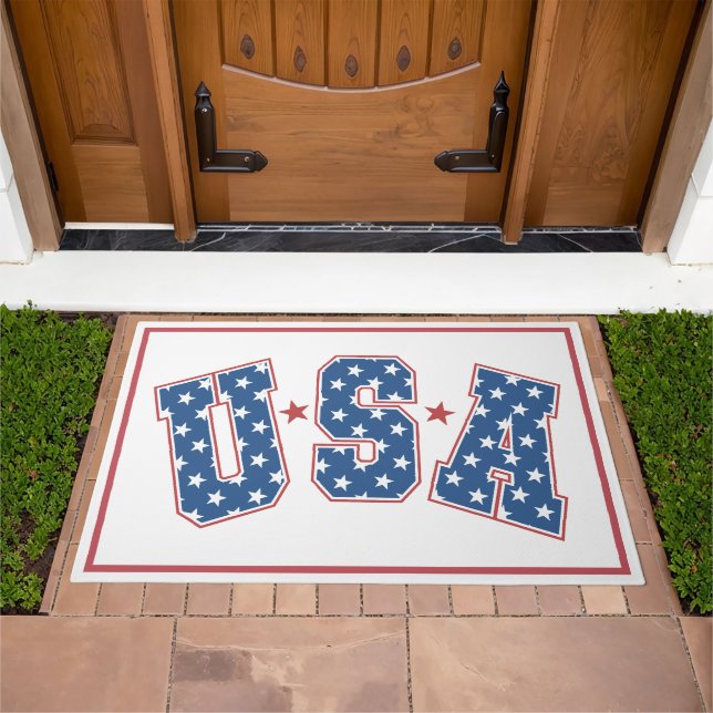 American Patriotic Stars USA Collegiate University Doormat (Outdoor)