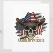 American Patriots Vintage Skull Flag (Front/Back)
