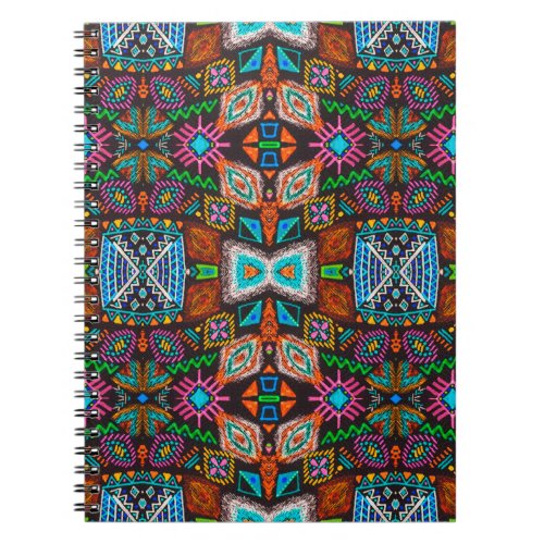 American pattern Ikat seamless print Indian desi Notebook