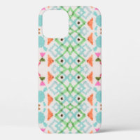 American pattern. Ikat seamless print. Vintage per