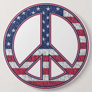 American Peace Button