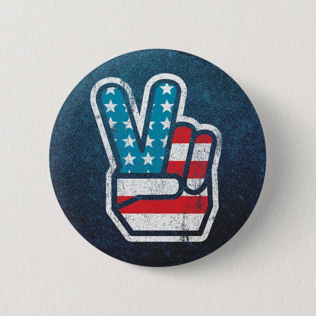 American Peace Button (Front)